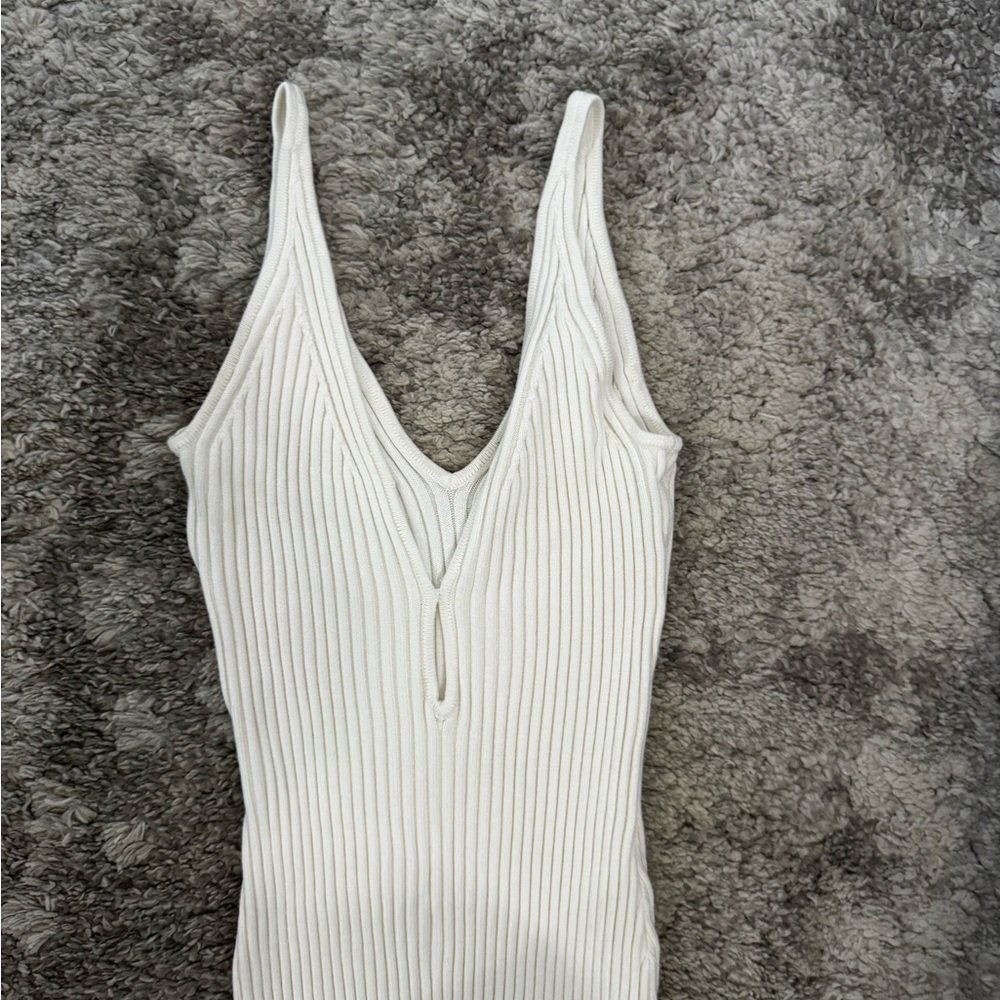 A&F Elevated Keyhole Ribbed Knit Dress - Picture 6 of 7